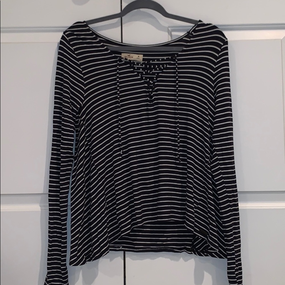 Hollister lace up shirt